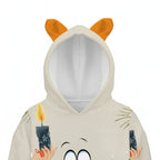 Close-up of smiley face and reindeer ears