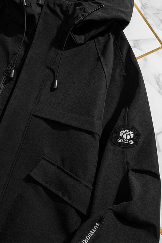 Close-up of water-resistant fabric