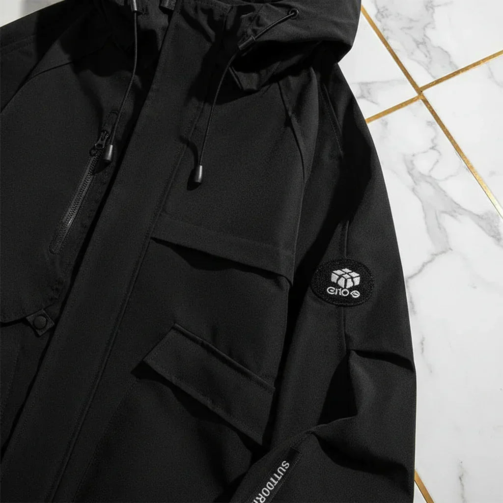 Close-up of water-resistant fabric