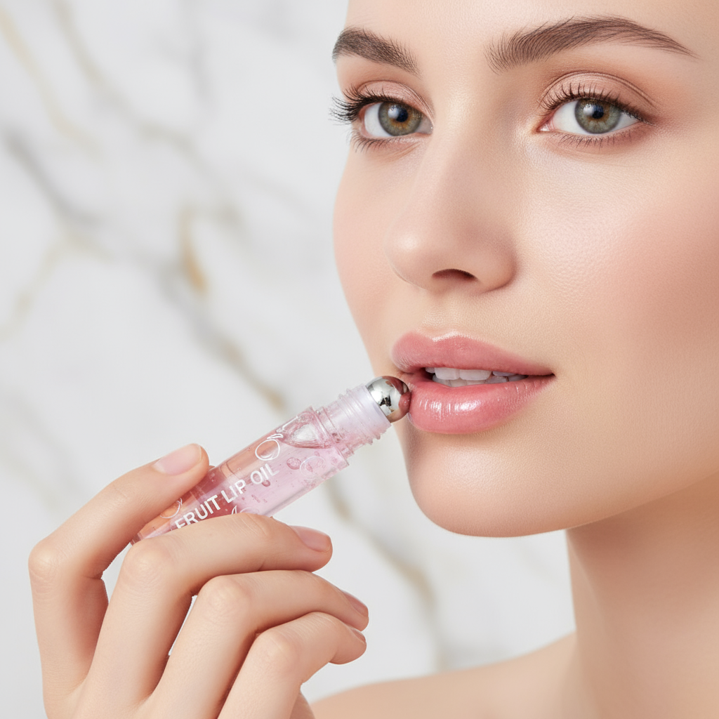 Close-up roller ball application