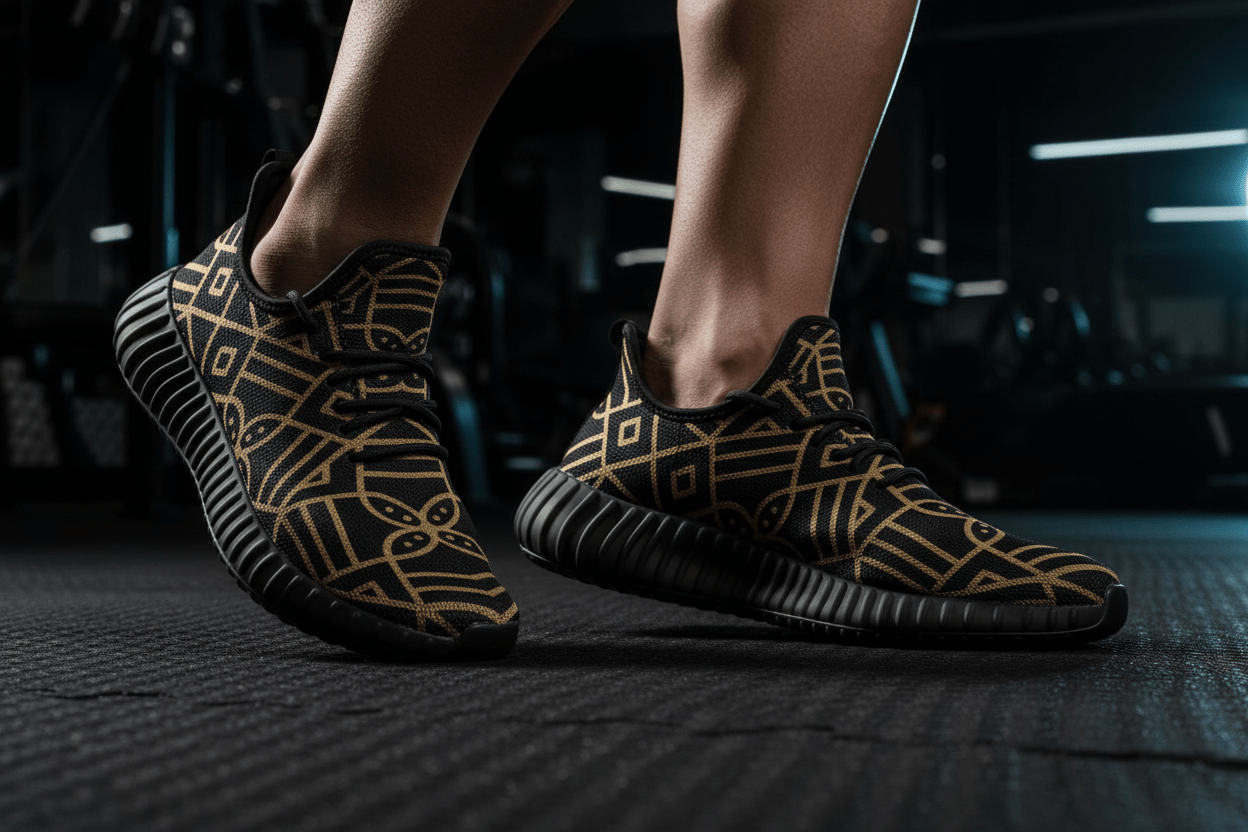 Close-up Shoes Gym Floor