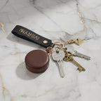 Close-up showing keychain and keys