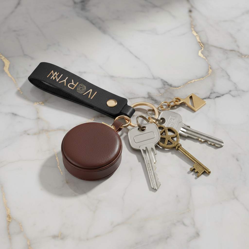 Close-up showing keychain and keys