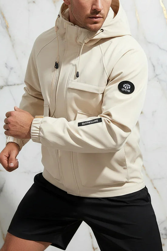 Close-up sleeve and patch detail