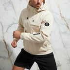 Close-up sleeve and patch detail