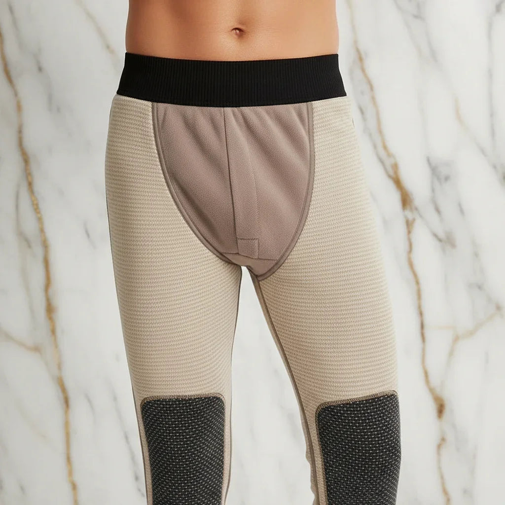 Close-up texture and knee patch detail