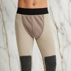 Close-up texture and knee patch detail