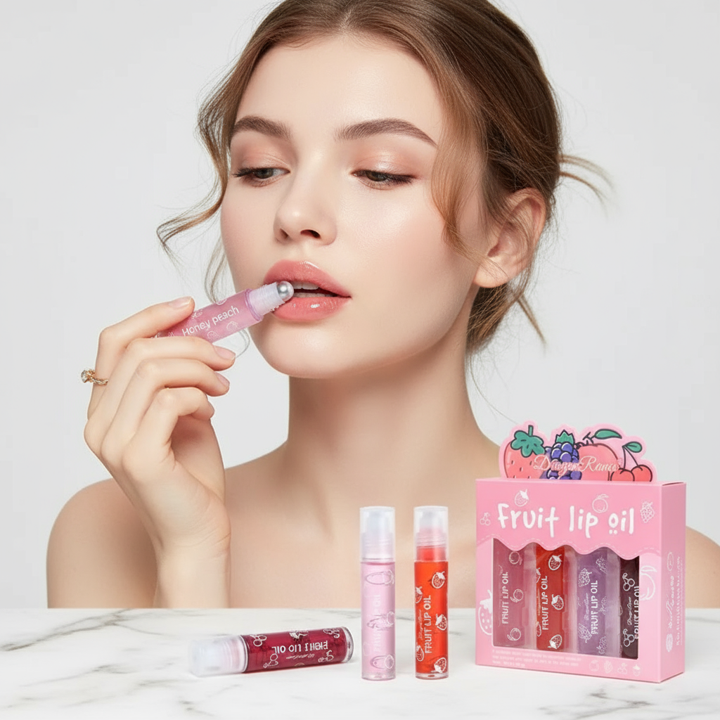 Close-up with complete set and packaging