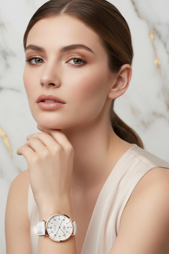 Close-up with hand near chin