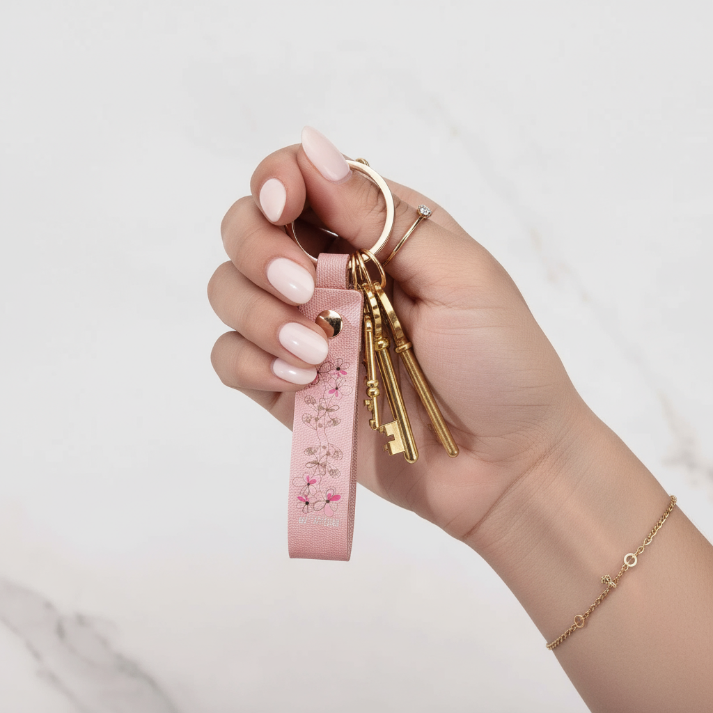 Close-up with manicured hand and luxury jewelry