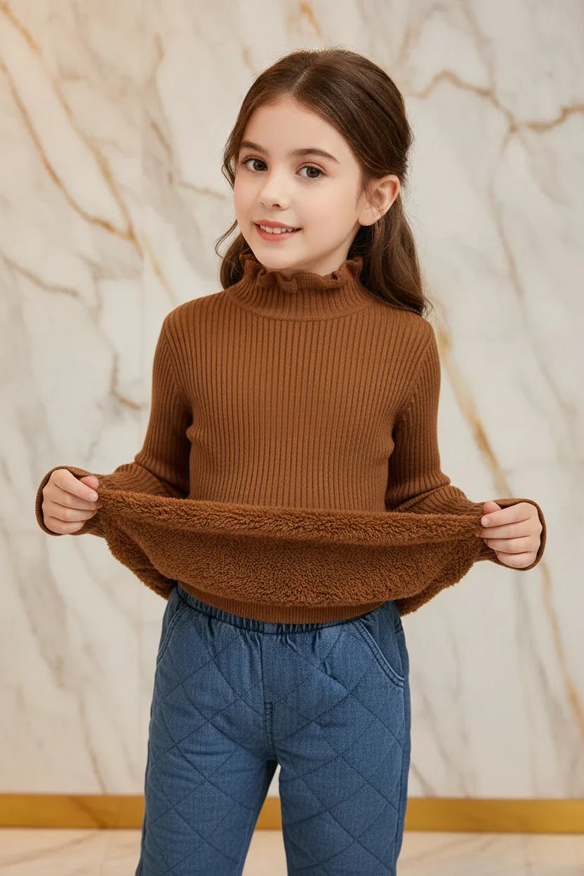 سويتر Coffee مبطن - إظهار الفرو Coffee