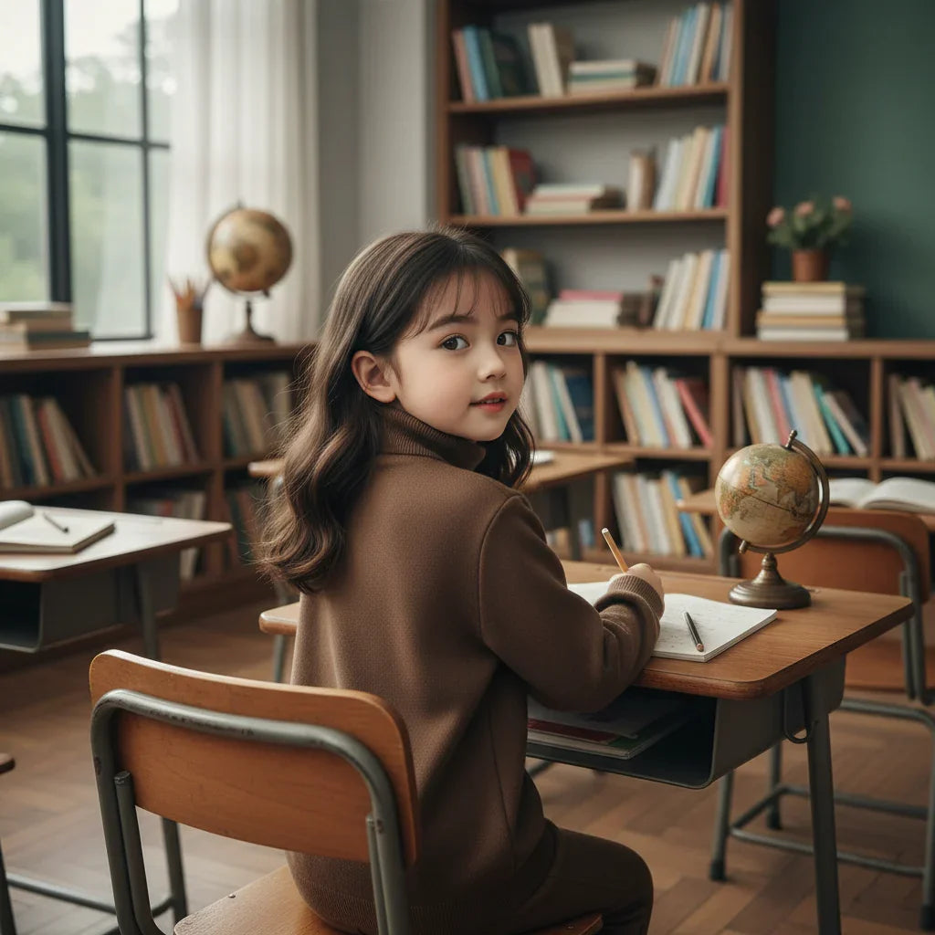 Coffee Plain Back Desk