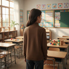 Coffee Plain Back Standing