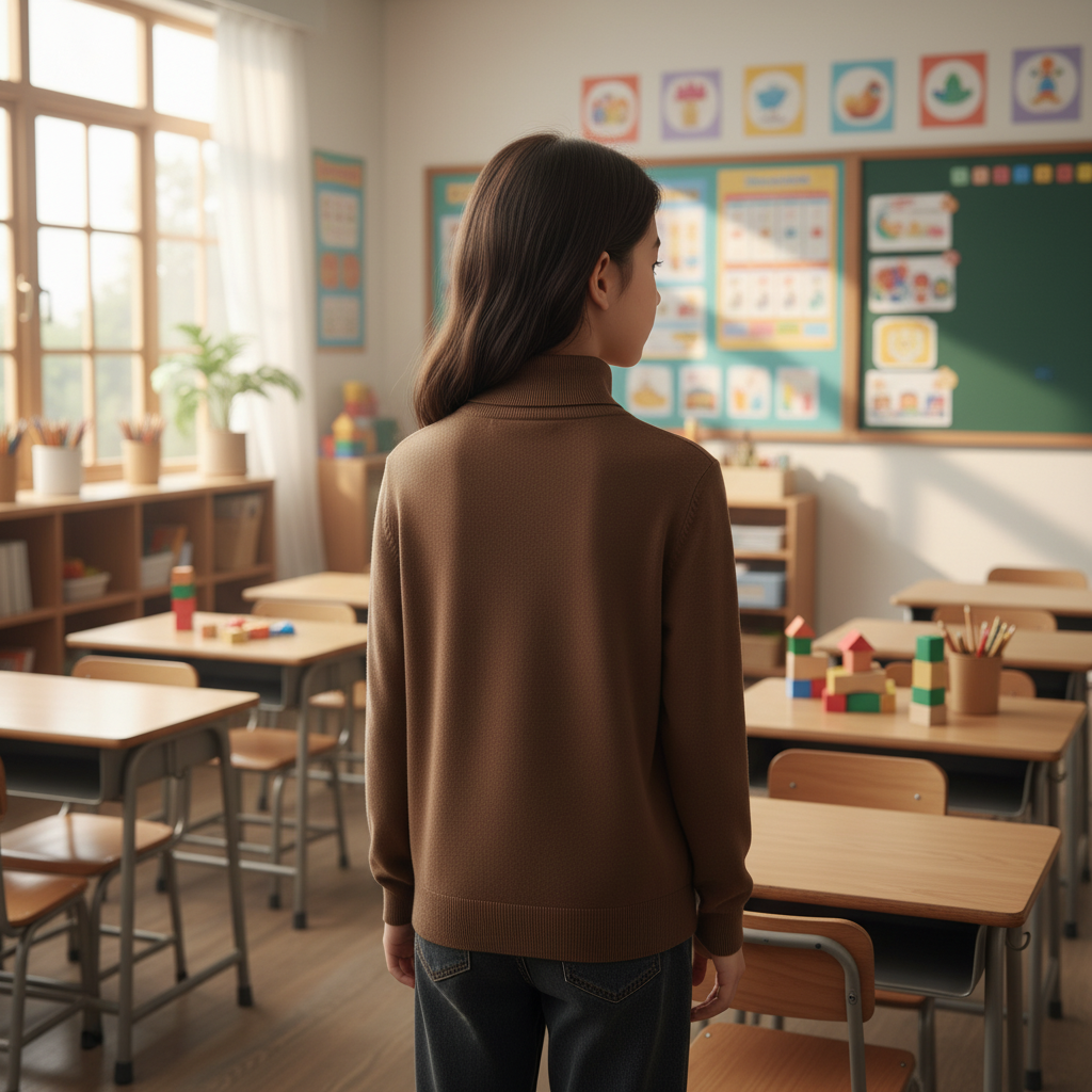 Coffee Plain Back Standing