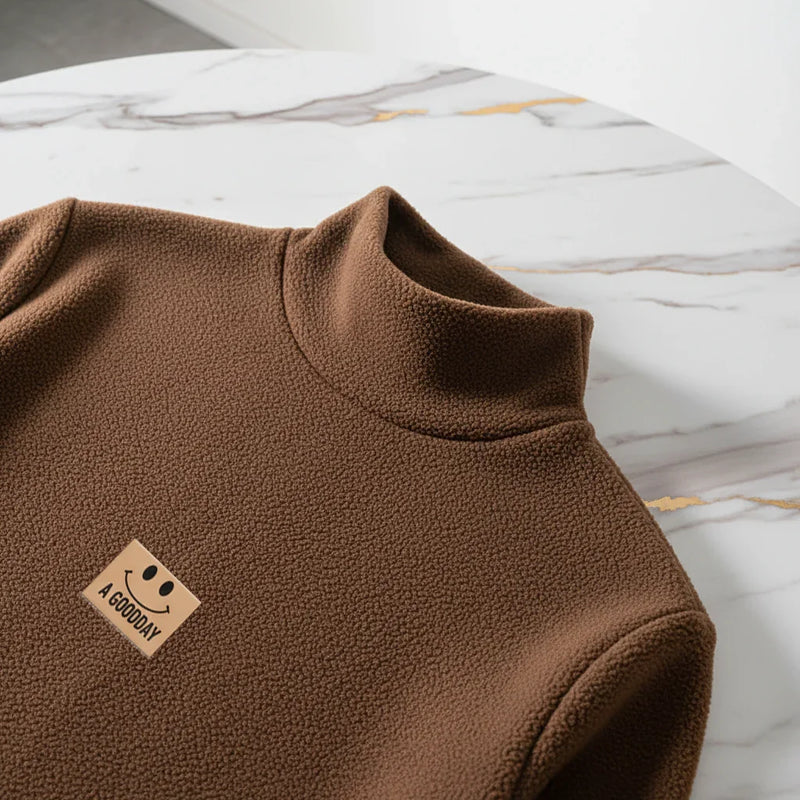 Double Sided German Fleece Good Coffee Thickened Sweater