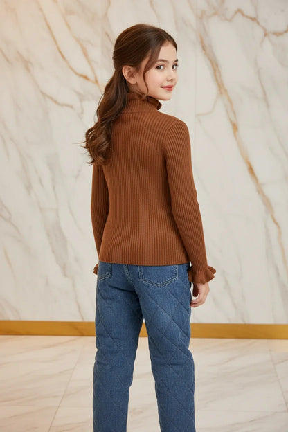 سويتر Coffee مبطن مع بنطال جينز - خلفي