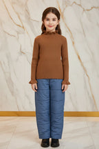 سويتر Coffee مبطن مع بنطال جينز - أمامي