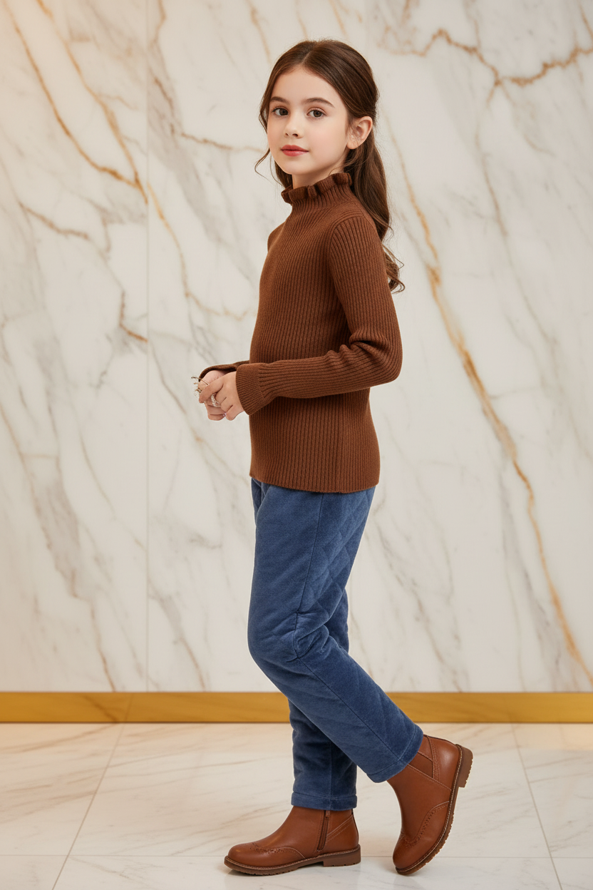 سويتر Coffee مبطن مع بنطال جينز - زاوية يمين