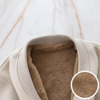 Collar and lining close-up on marble