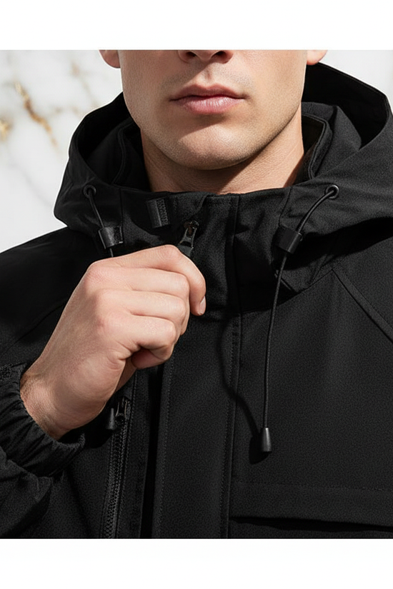 Collar area and zipper pull