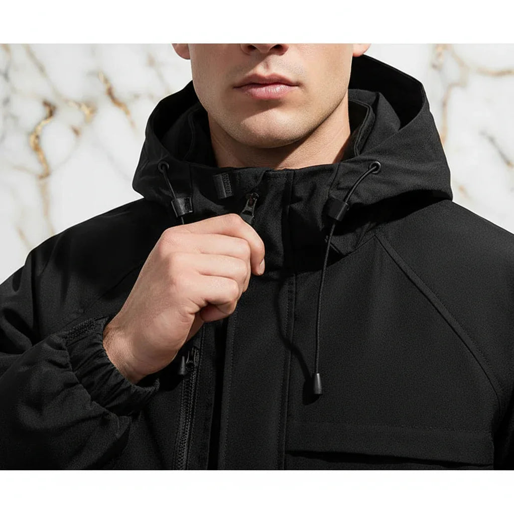 Collar area and zipper pull