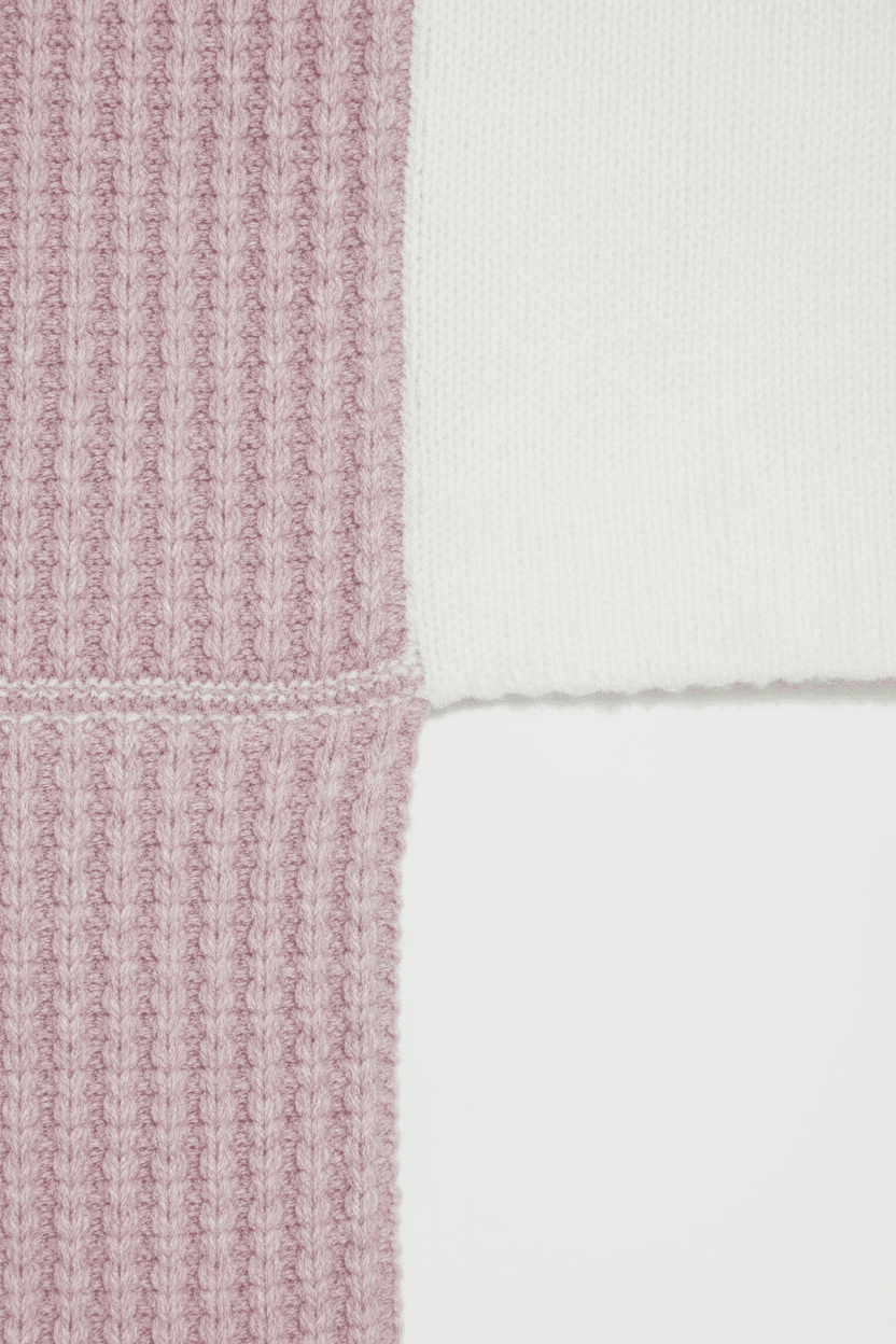 Color block seam junction