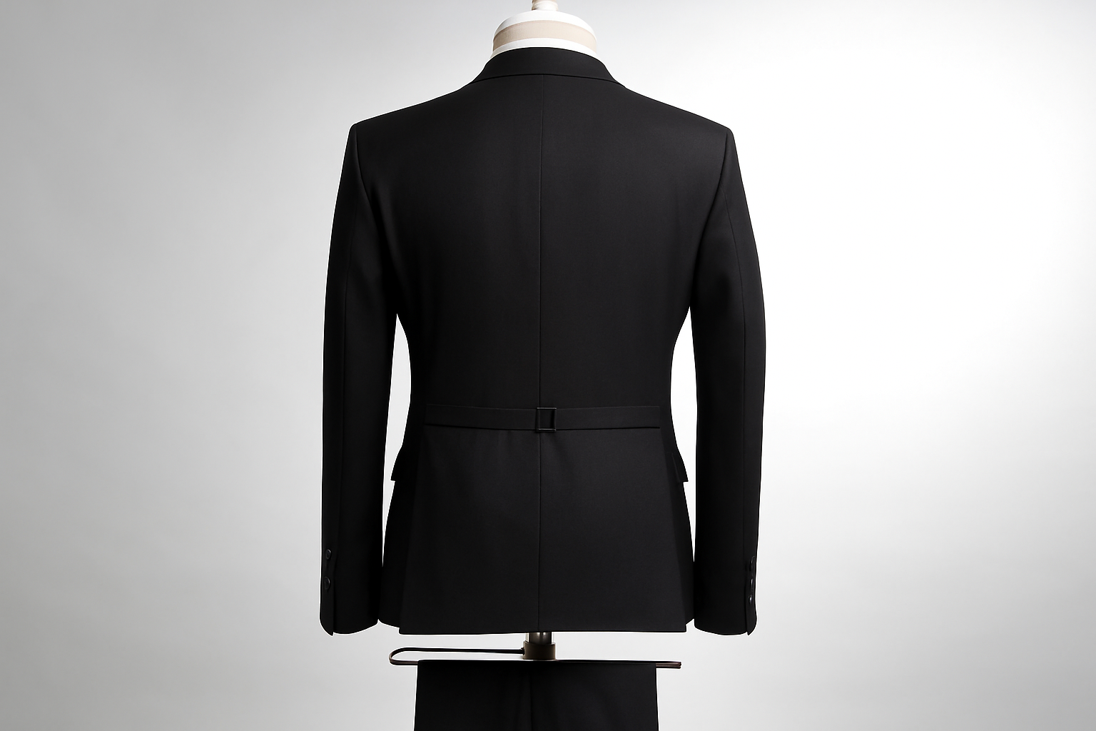 Commercial studio back view product photography