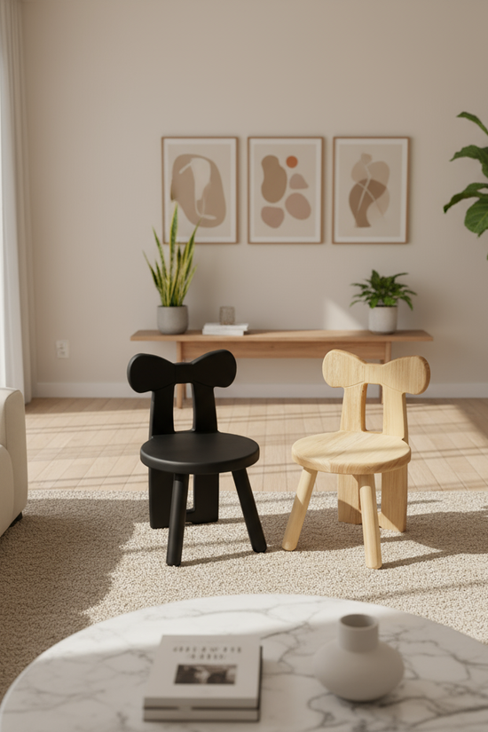 Contemporary living room with plants