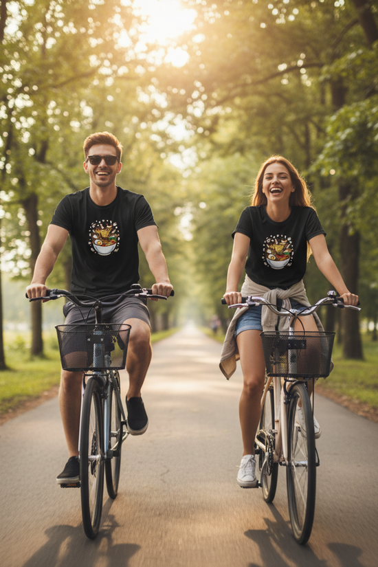 Couple Cycling