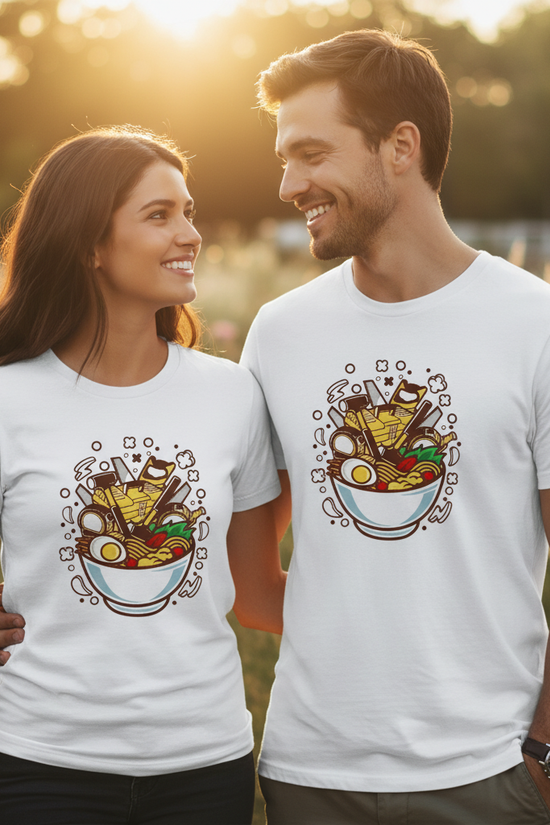 Couple Front View White