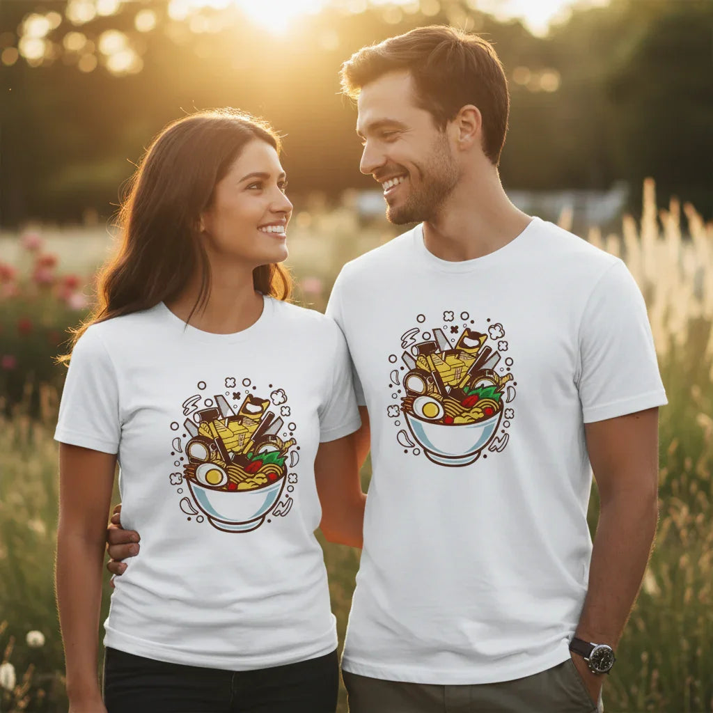 Couple Front View White