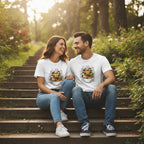 Couple Sitting Together White