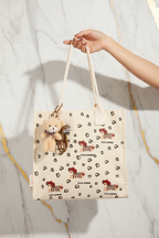Cream Cute Puppy Bag