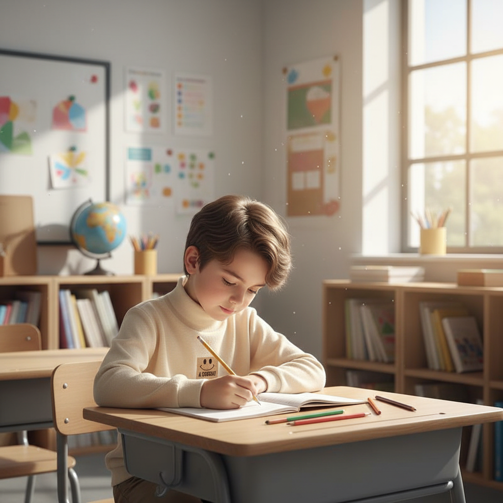 Cream Sweater Boy Study Scene