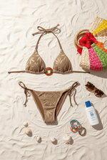 Crochet Bikini Beach Flat Lay 1