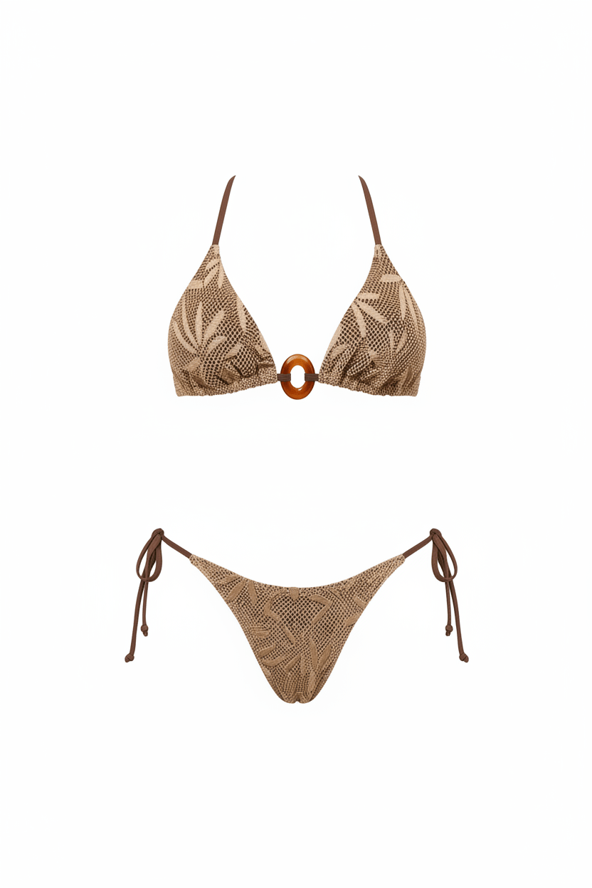 Crochet Bikini Flat Lay Front