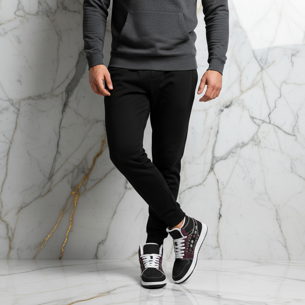 Crossed legs casual pose