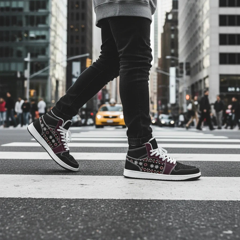 Crossing city street