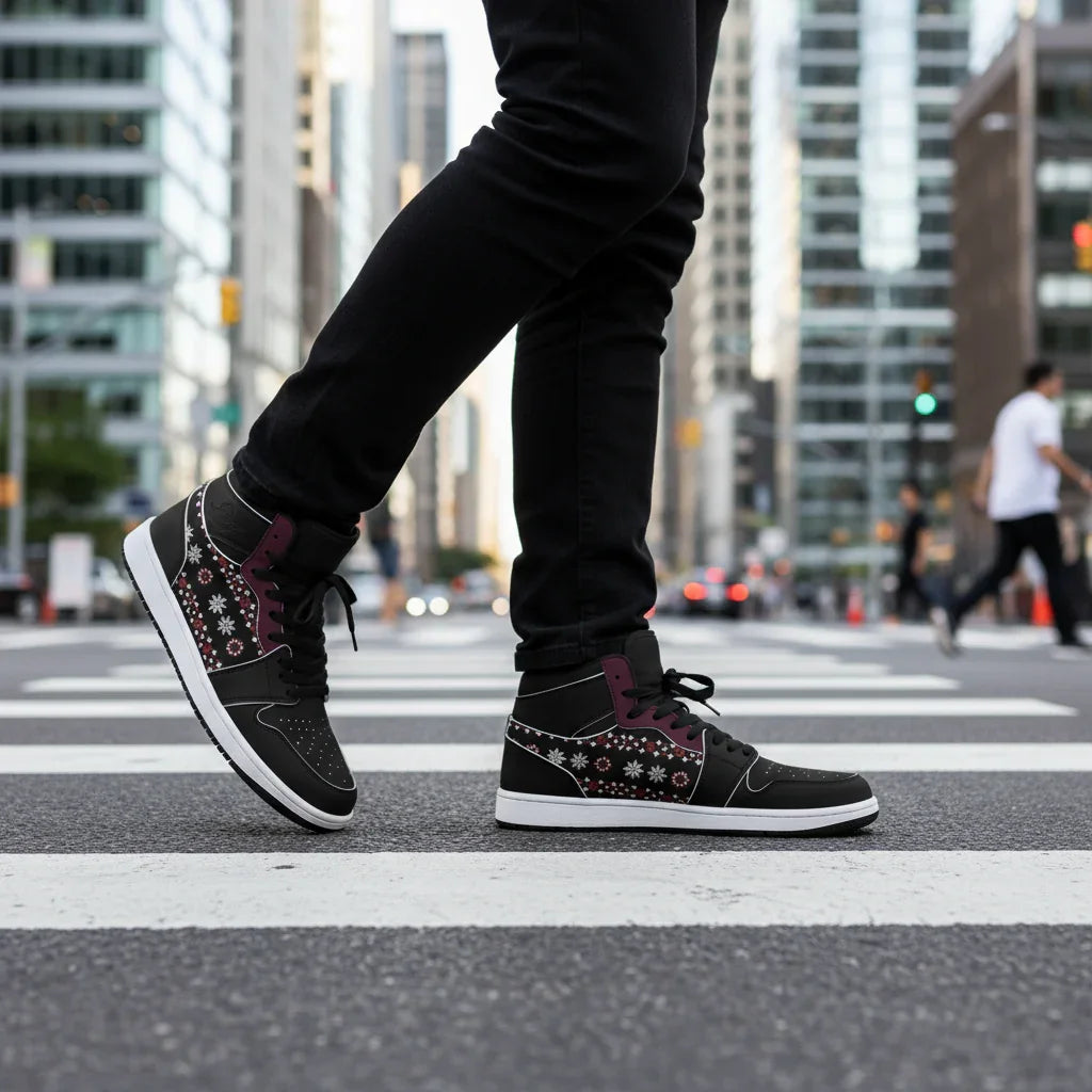 Crossing city street