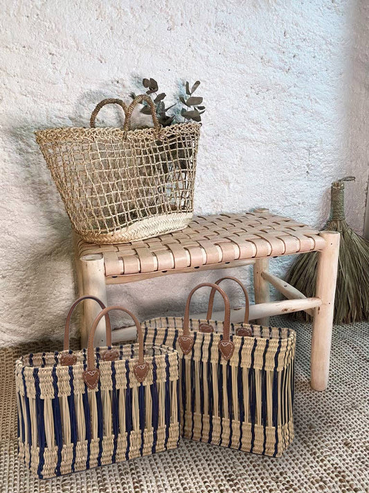 Authentic Handcrafted Moroccan Wooden Bench