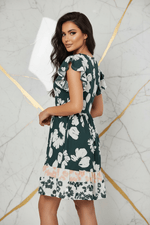 Dark Green Dress - Over Shoulder