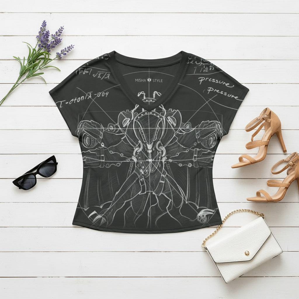 Dark Green T-Shirt Flat Lay