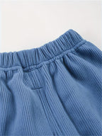 Fleece Lined Children's Thickened Deep Blue Pants