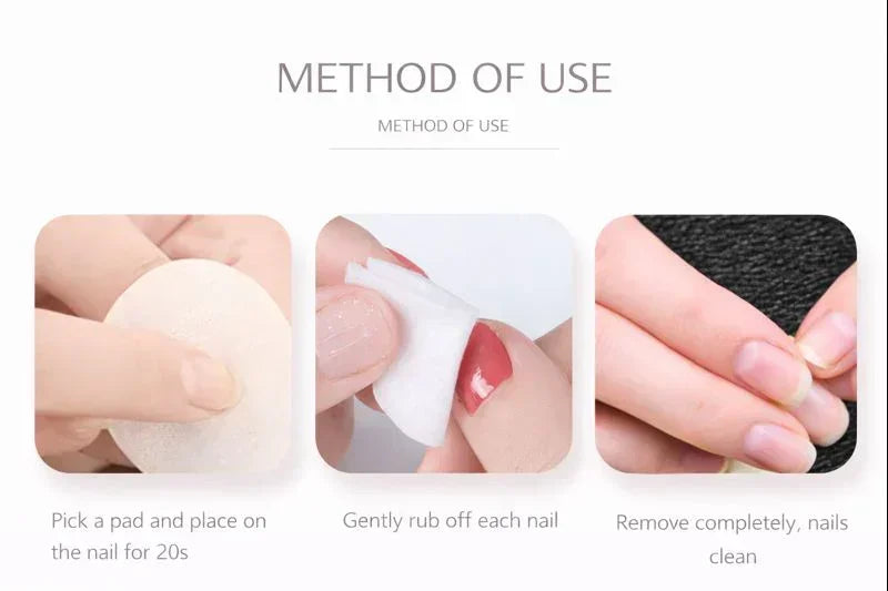 32 Pieces Nail Polish Remover Wipes