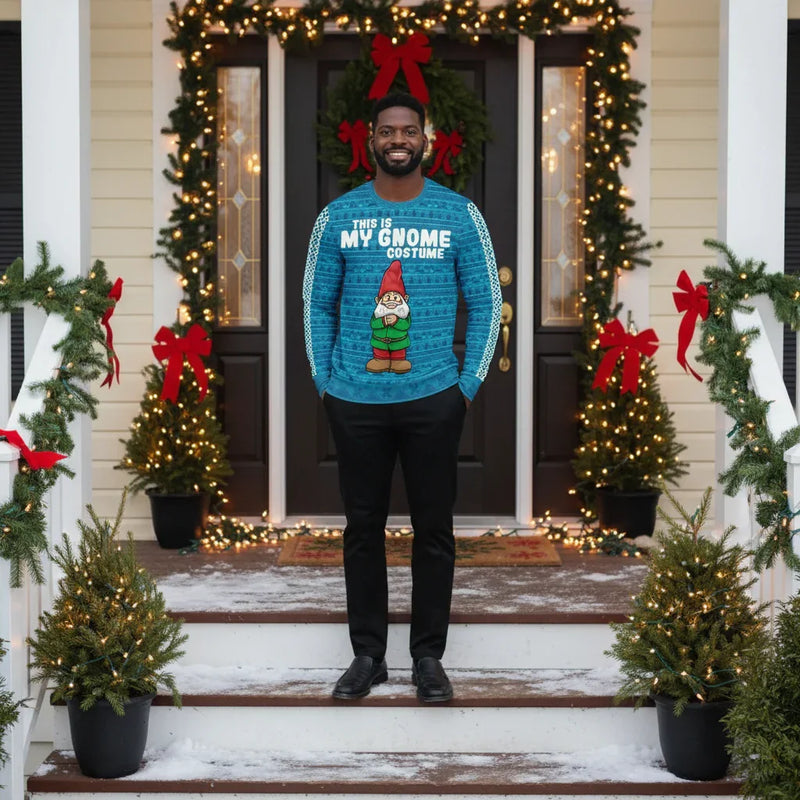 Decorated front porch