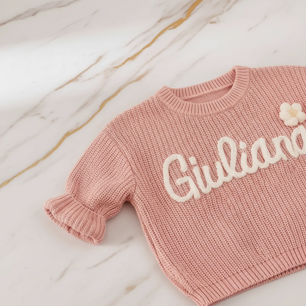 Detail angle of neckline and sleeves