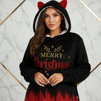 Detail shot of Merry Christmas text