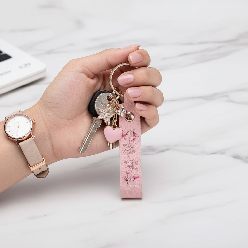 Detailed close-up with designer watch