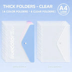 A4 Loose-Leaf Folder Information Book Transparent