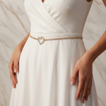 Diagonal white dress